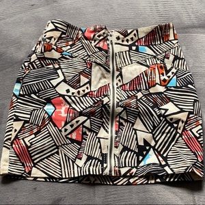 H&M Graphic Zip Skirt